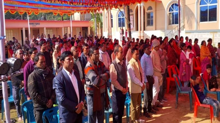 খালেদা জিয়ার মৃত্যুতে কলমাকান্দা রামকৃষ্ণ আশ্রমে বিশেষ প্রার্থনা