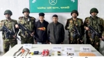 কাঁঠালিয়ায় অস্ত্রসহ দুই মাদক ব্যবসায়ী আটক