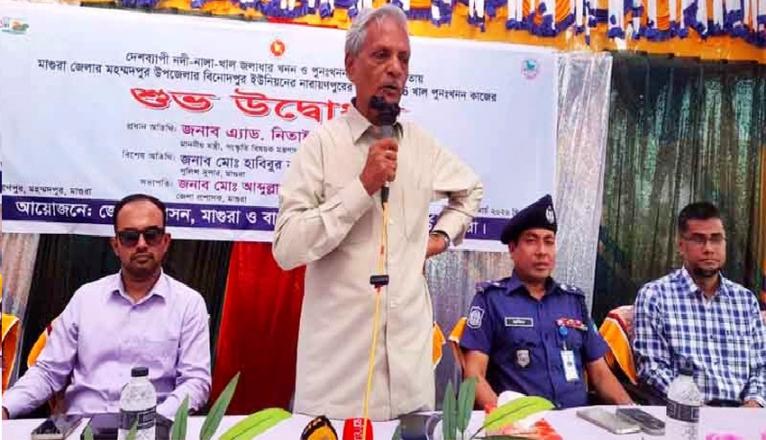 মহম্মদপুরে খাল খনন উদ্বোধন করলেন সংস্কৃতি বিষয়ক মন্ত্রী নিতাই রায় চৌধুরী