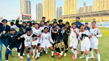 <small>এএফসি অনূর্ধ্ব-১৭ বাছাইপর্ব</small> বাহরাইনকে হারিয়ে মূল পর্বের স্বপ্ন বাংলাদেশের