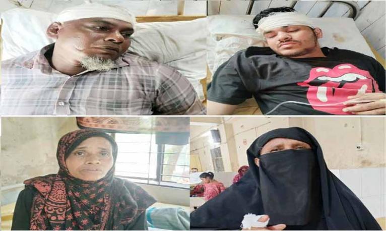 লালমোহনে ঘর উত্তোলন করতে গিয়ে প্রতিপক্ষের হামলা, আহত ৫