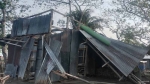 ভোলার ঢালচরে টর্নেডোর তান্ডবে অর্ধশত ঘর বিধ্বস্ত
