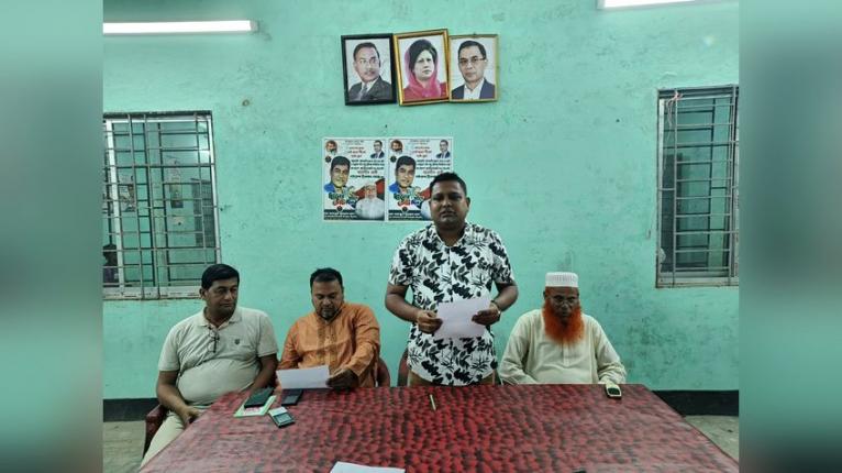 চাঁদা দাবীর অভিযোগ প্রত্যাক্ষান করে সংবাদ সম্মেলন