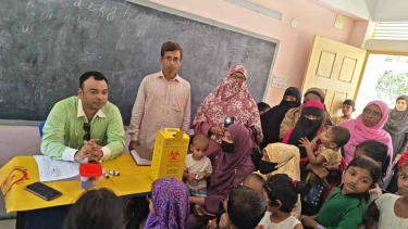 লালমোহনে হাম-রুবেলা টিকাদান ক্যাম্পেইনের উদ্বোধন