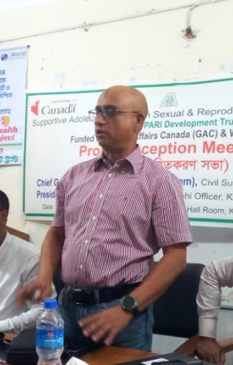 কলমাকান্দায় কৈশোরকালীন স্বাস্থ্য ও অধিকার বিষয়ে প্রকল্প অবহিতকরণ সভা