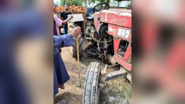 পীরগঞ্জে ট্রাক্টর চাপায় মোটরসাইকেল চালকের মৃত্যু