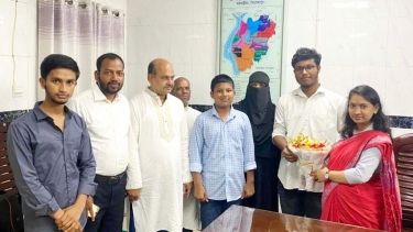 বিশ্ব রেকর্ড গড়া সিফাতকে ইউএনও র সংবর্ধনা