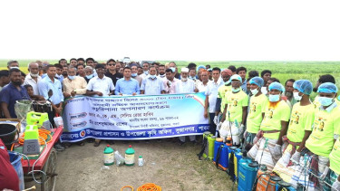 ঐতিহ্যবাহী গাজনার বিলে স্বেচ্ছাশ্রমের মাধ্যমে কচুরিপানা অপসারণ কার্যক্রম শুরু