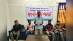 আমতলীতে চাঁদাবাজী বন্ধের দাবীতে সিএনজি  চালকদের সংবাদ সম্মেলন