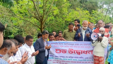 পীরগঞ্জে ১৩ কিলোমিটার খাল খনন কাজের উদ্বোধন