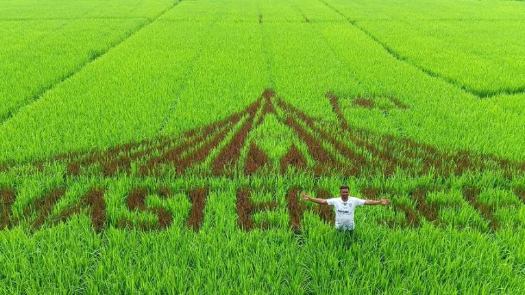 উলিপুরে ধানক্ষেতে জাতীয় স্মৃতিসৌধ,শিক্ষক সাদিকের