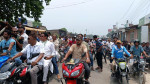 ভেড়ামারায় বিএনপি ও অঙ্গসংগঠনের দেশব্যাপী কর্মসূচির অংশ হিসেবে মোটরসাইকেল শোডাউন