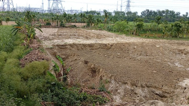ভেড়ামারায় রাতে চলছে সরকারি জমি কেটে মাটি বিক্রি