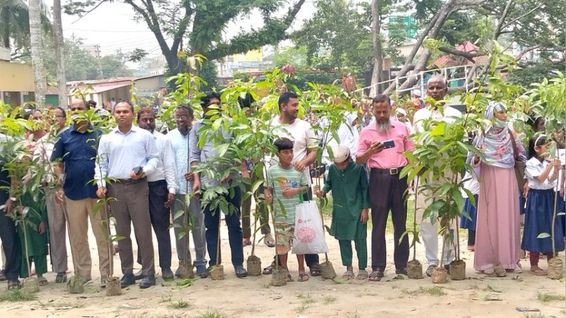 ভূঞাপুরে ফলজ বনজ ও ঔষধি গাছের চারা বিতরণ