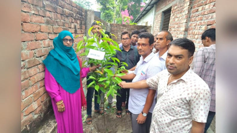 পিরোজপুরের জিয়ানগরে ‘ওয়ান চাইল্ড, ওয়ান ট্রি’ কর্মসূচিতে বৃক্ষরোপণ