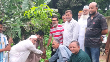 আলফাডাঙ্গায় রোটারি ক্লাব অব ঢাকা লুমিনাসের উদ্যোগে ৩০০ গাছের চারা রোপণ