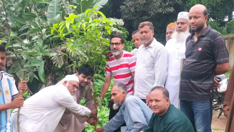 আলফাডাঙ্গায় রোটারি ক্লাব অব ঢাকা লুমিনাসের উদ্যোগে ৩০০ গাছের চারা রোপণ