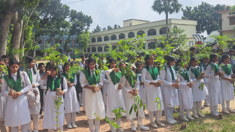 চাটমোহরে ক্লেমন এক লক্ষ্যে এক লাখ বৃক্ষরোপণ কর্মসূচি পালন