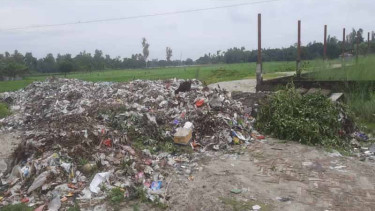 নির্মানের আগেই মুখ থুবরে পড়েছে বর্জ্য শোধনাগার